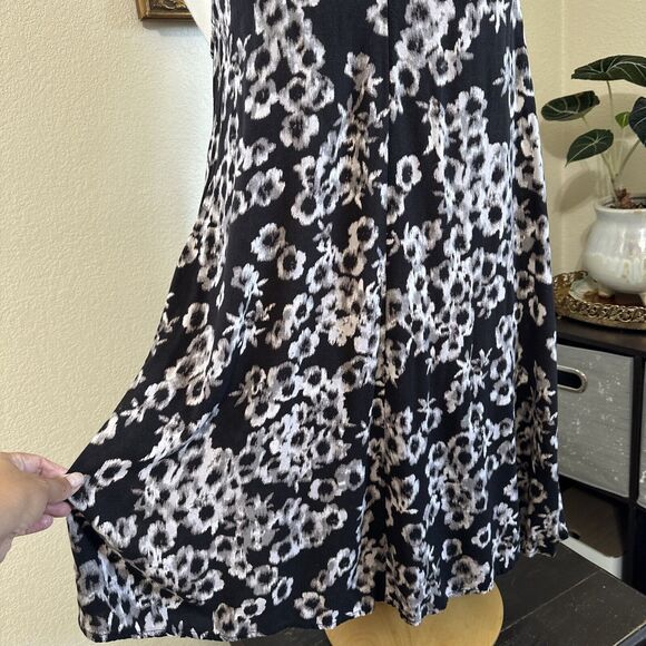 Abercrombie & Fitch ALine Spaghetti Strap Shift Dress Floral Sundress Sz S-M - Picture 4 of 10